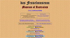 Desktop Screenshot of fesselmuseum.de