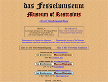 Tablet Screenshot of fesselmuseum.de